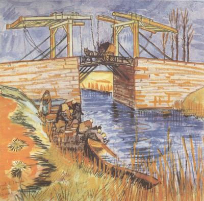 Vincent Van Gogh The Langlois Bridge at Arles (nn04) oil painting picture